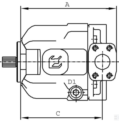 Plunjerpomp open kringloop type LVP-48 RP0 as ø 25.4mm