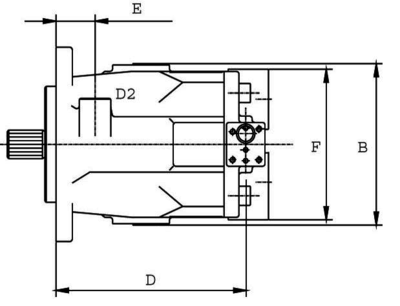 Plunjerpomp open kringloop type LVP-48 LS-2 ø 25.4mm