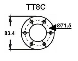 Vuldop met ontluchting 40µ trale Ø84mm