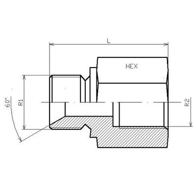 Verloopadapter 3/4