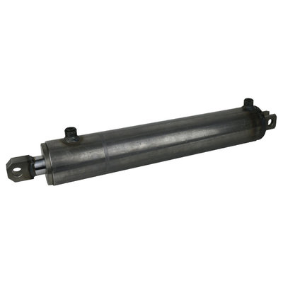 Dubbelwerkende cilinder 80x40x400 met bevestiging (kloofmachine cilinder)
