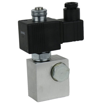 2/2 hydrauliekklep met banjo NC, 3/8