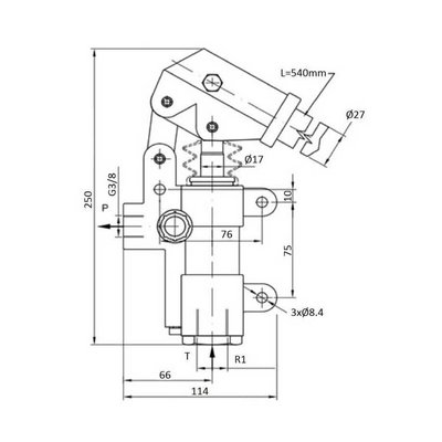 Handpomp 20cc enkelwerkend