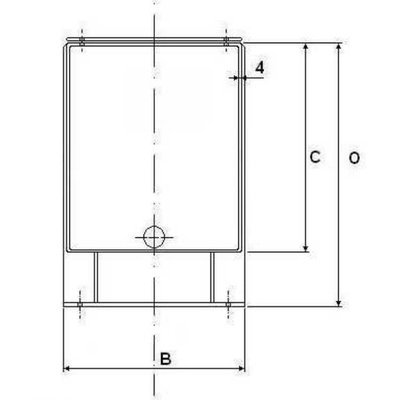 Stalen hydrauliektank CFP met deksel en inspectieluik 400 liter