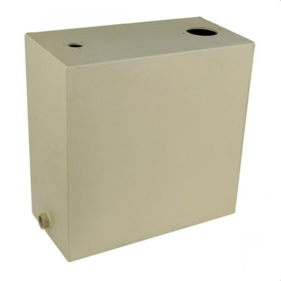Stalen hydrauliektank KVT met zuigaansluiting en retourfilter 30 liter