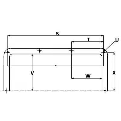 Aluminium hydrauliektank NG zonder deksel 13 liter