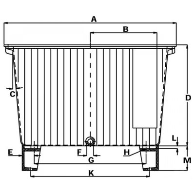 Aluminium hydrauliektank NG 20 liter complete set