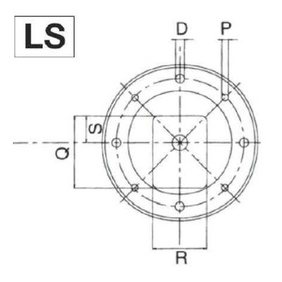 Lantaarnstuk Groep 2, Flens 250 mm