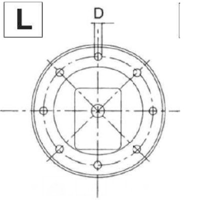 Lantaarnstuk Groep 3.5, Flens 350 mm