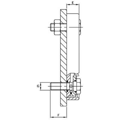 Peilglas aansluiting M10, lengte 76 mm (LVA-SA)