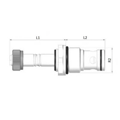 2/2 hydrauliek klep met terugslagklep NC 3/8