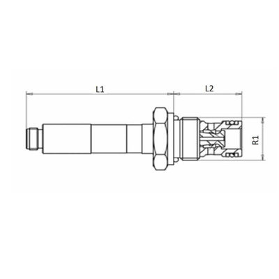 2/2 hydrauliek klep NC double lock, 3/8