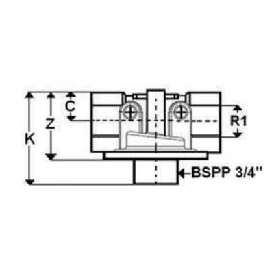 Hydrauliek retourfilter 3/4'' BSP, 10µ, 100 L/min
