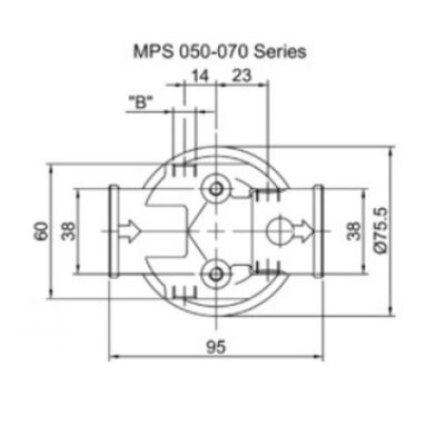 Hydrauliek retourfilter 3/4'' BSP 25µm, 58 L/min