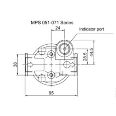 Hydrauliek retourfilter 3/4'' BSP 25µm, 58 L/min