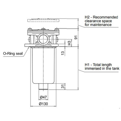 Hydrauliek retourfilter 1