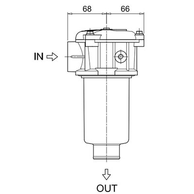 Hydrauliektank retourfilter 1