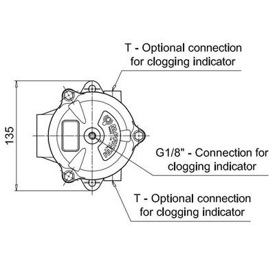 Hydrauliektank retourfilter 3/4