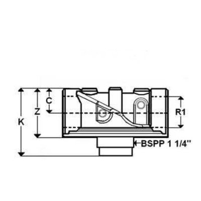 Hydrauliek retourfilter 1
