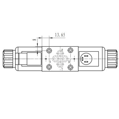 NG6 12 VDC Cetop Elektrisch 4/3 stuurventiel, ABT Verbonden P Gesloten 315 bar
