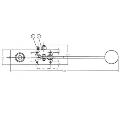 Voetpomp FP 25 inclusief tank