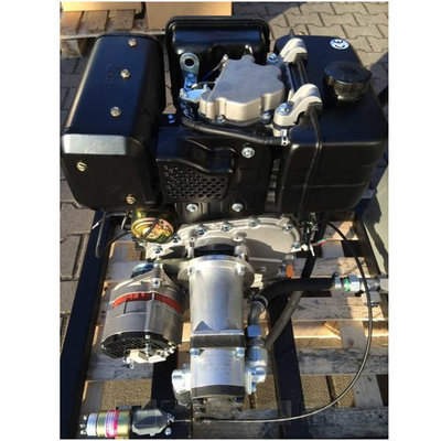PTM440DPRO dieselmotor met voor gemonteerde tandwielpomp pompgroep 2 en 40A dynamo