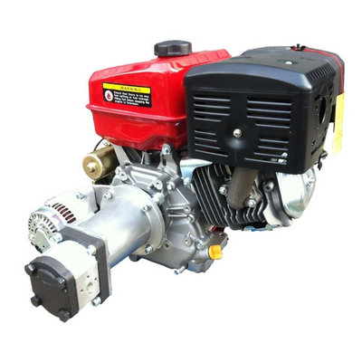 PTM390PRO benzinemotor (e-start) met voor gemonteerde tandwielpomp pompgroep 2 en 40A dynamo