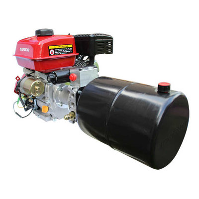 4,8 kW hydrauliek powerpack met benzinemotor dubbelwerkend circuit