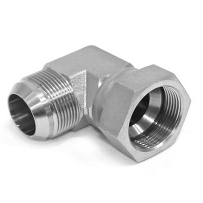 Kniekoppeling instelbaar 90º JIC 9/16