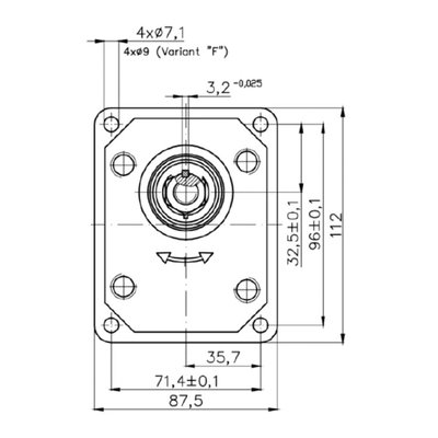 Hydrauliek tandwielmotor 20MR serie 19cc