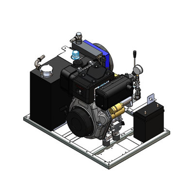 Hydrauliek aggregaat/powerpack met 10pk Yanmar dieselmotor