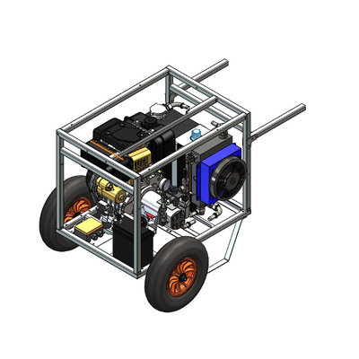 Hydrauliek aggregaat powerpack met 10 pk dieselmotor