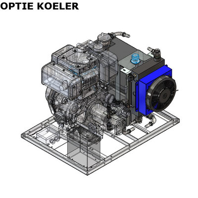 Hydrauliek aggregaat/powerpack met 10pk Yanmar dieselmotor