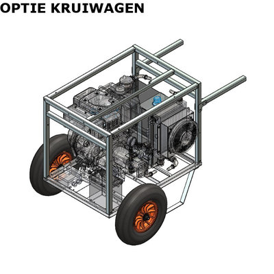 Hydrauliek aggregaat powerpack met 10 pk dieselmotor