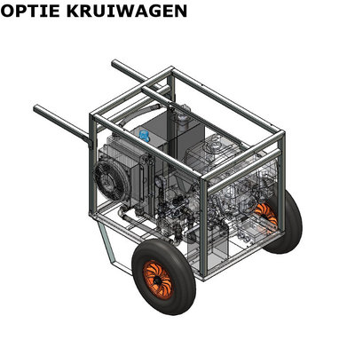Hydraulisch aggregaat / powerpack met Honda GX390 benzinemotor