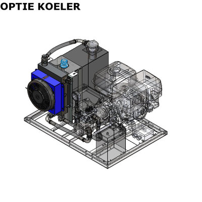 Hydraulisch aggregaat / powerpack met Honda GX390 benzinemotor