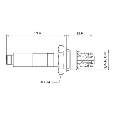 Cartridge NC Double Lock voor 2/2 klep 20 L/min
