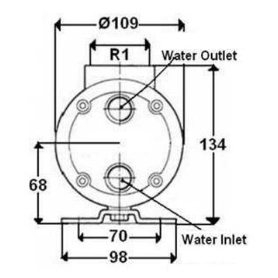 Hydrauliek olie-zeewater koeler 1