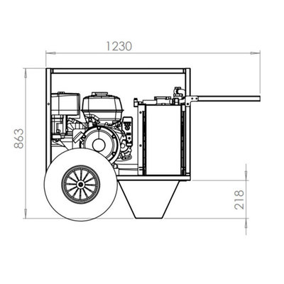 Powerpack met 13 pk benzinemotor