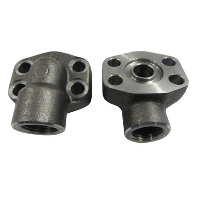 SAE 90° schroefdraad flens (female) 3/4