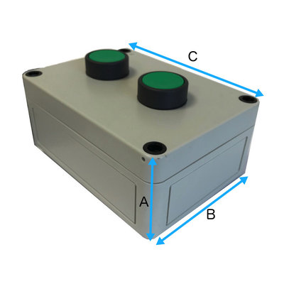 1 sectie knoppenkast 230V voor dubbelwerkende powerpack