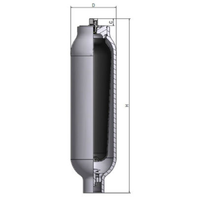 Accumulator 4,5 L 210 bar
