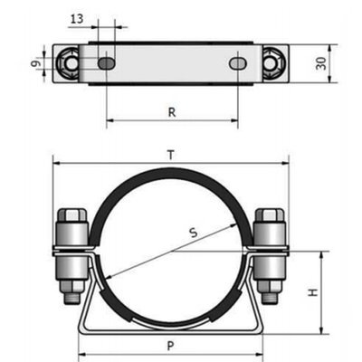 CR Bevestigingsbeugel 114 mm