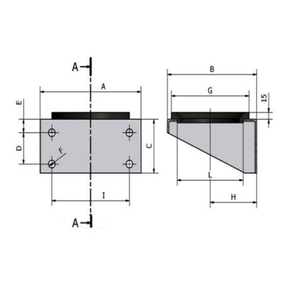 MCR Bevestigingsbeugel 223 mm