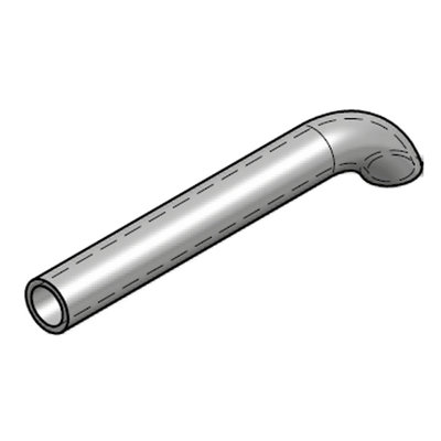 Lasbare hydrauliekleiding voor cilinder met buisdiameter 10 mm en lengte 300 mm