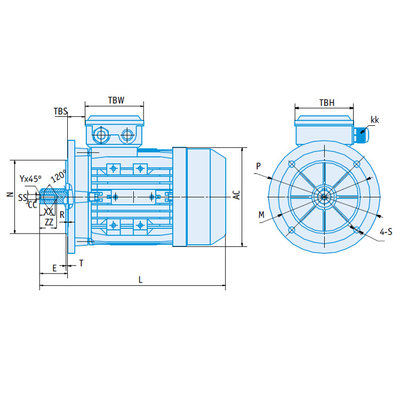 IE1 Elektromotor 7,5 kW, 230/400 Volt 3000 RPM