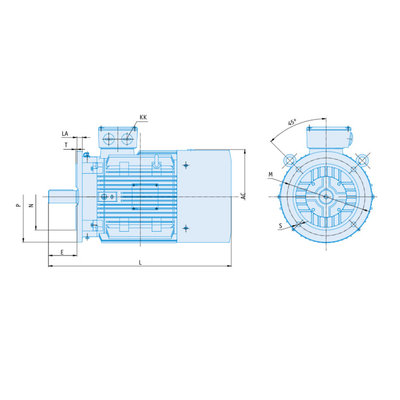IE1-EG Elektromotor 11 kW, 230/400 Volt 3000 RPM