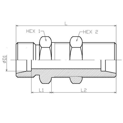 Schotkoppeling 8S (M16x1,5)