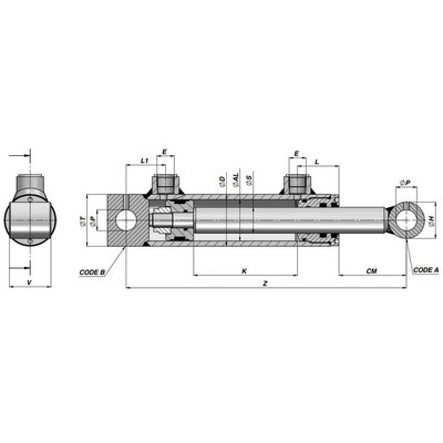 Tractor kloofmachine set 10 ton