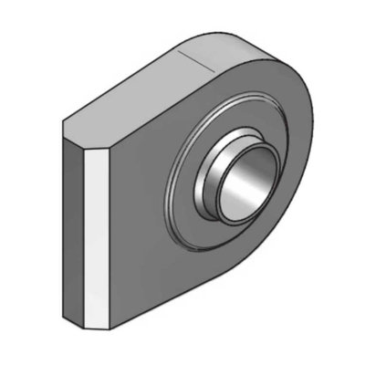 HM1 topstangoog lang met binnendiameter 22,1 mm voor cilinder met boring Ø60 mm, breedte 35 mm